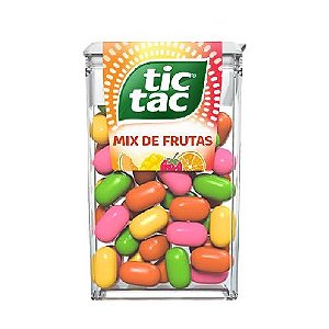 Pastilha Tic Tac Sabor Frutas - Embalagem com 14,5G
