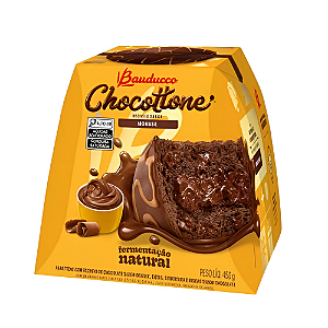 Panettone Bauducco Chocottone Recheio Sabor Mousse 450G