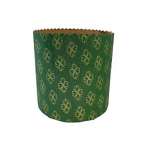 Forma Verde para Panettone 100G - 10 UN