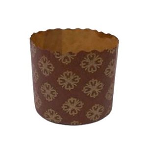 Forma Marrom para Panettone 100G - 10 UN