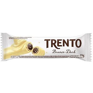 Chocolate Wafer Trento Branco Dark - Embalagem com 29G