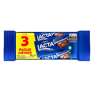 Chocolate Lacta ao Leite Multipack 240G
