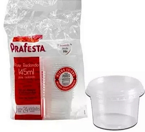 Pote Redondo Prafesta 145ML - Pacote com 24UN
