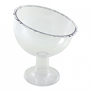 Taça Inclinada Transparente sem Tampa - Embalagem Para 1,100ML
