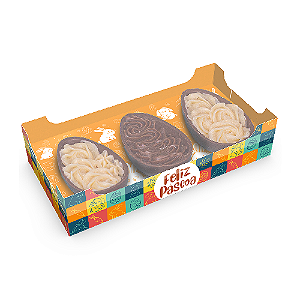 Caixa Degustação Encanto Páscoa Divertida para 3 Ovos de 50G
