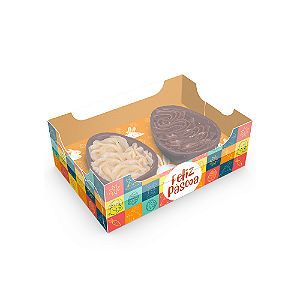 Caixa Degustação Páscoa Divertida para 2 Ovos de 50G