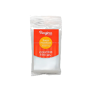 Saco Plástico Regina para Geladinho 24x4cm - Pacote com 100 unidades