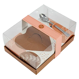 Caixa Clássica Coração Chocolove para Ovo de Colher 250G