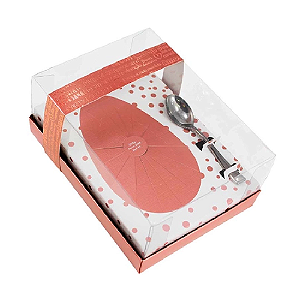 Caixa Clássica Rose Gold para Ovo de Colher 250G