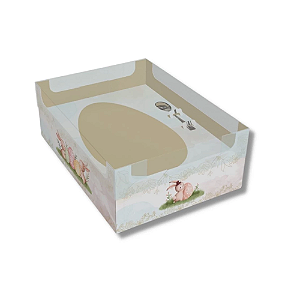 Caixa Encanto Páscoa Aquarela para Ovo de Colher 350G