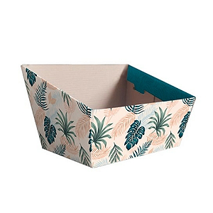 Cesta Estampa Tropical G