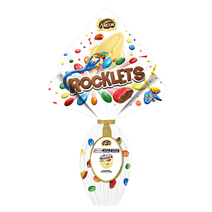 Ovo de Páscoa Arcor Rocklets Branco 220G