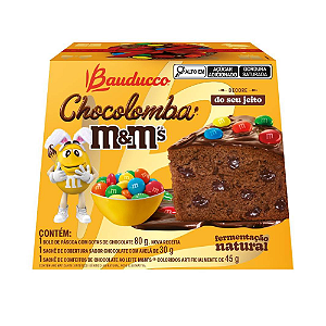 Mini Chocolomba M&Ms Bauducco - Embalagem com 80G