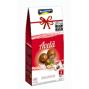 Bombom Montevérgine Coração com Recheio de Creme de Avelã - Embalagem com 55G