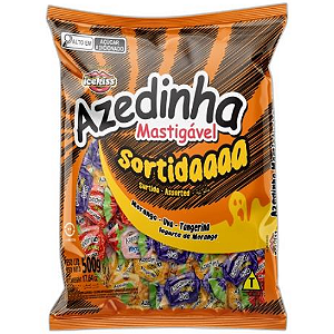 Bala Mastigável Cory Azedinha Sortida - Embalagem com 500G