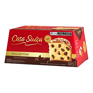 Pascottone Casa Suiça com Gotas de Chocolate 400G