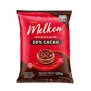 Chocolate em Pó Melken 50% Cacau - Embalagem com 1,01KG