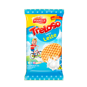 Biscoito Treloso Sabor Leite - Pacote com 330G