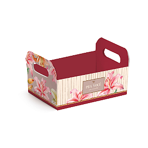 Cesta Caixote De Cartão Luiza G