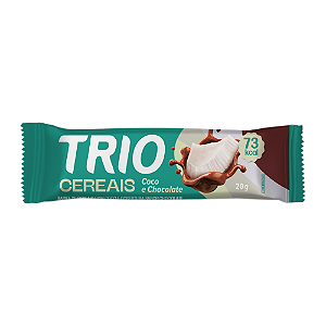 Barra Trio Sabor Coco e Chocolate - Embalagem com 20G