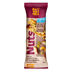 Barrinha Nuts Sabor Castanhas, Amendoim e Sementes 25G