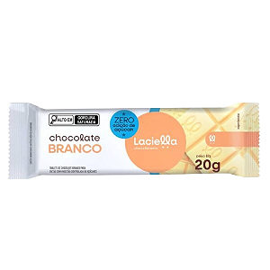 Chocolate Laciella Zero Branco - Embalagem com 20G