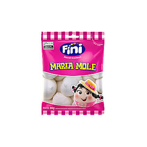 Marshmallow Fini Maria Mole - Pacote com 80G