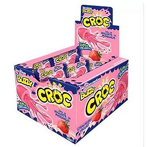Chiclete Croc Sabor Iorgut de Morango - Display com 172G
