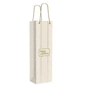 Sacola Celebre para Bebida Cor Off White