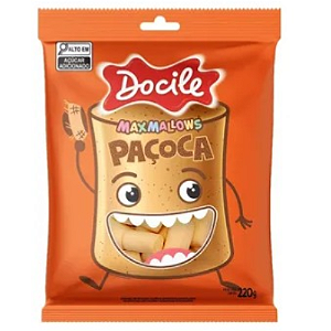 Marshmallow Docile Sabor Paçoca - Embalagem com 220G