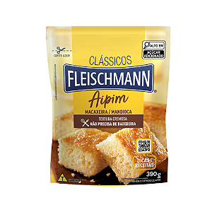 Mistura para Bolo Fleischmann Sabor Aipim - Embalagem com 390G