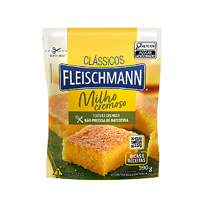 Mistura para Bolo Fleischmann Sabor Milho Cremoso - Embalagem com 390G
