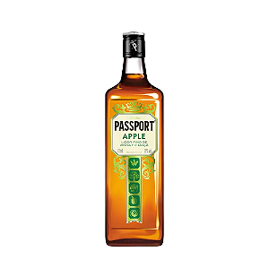 Licor de Whisky Passport Sabor Maçã Verde - Garrafa com 670ML
