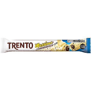 Chocolate Wafer Trento Massimo Branco com Cookies - Embalagem com 25G
