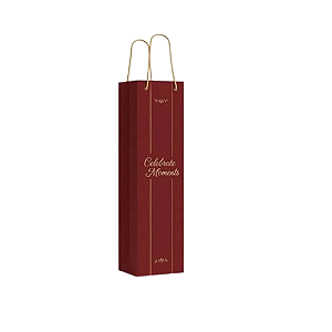 Sacola Celebre para Bebida Cor Vermelho