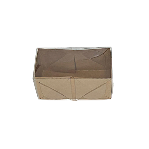 Caixa Kraft Basic para 2 Doces
