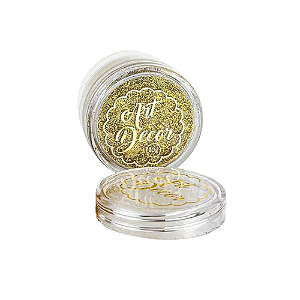 Glitter Art Decor Cor Ouro 10G