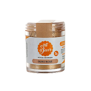 Pó para Decoração Ouro Rosé 3G