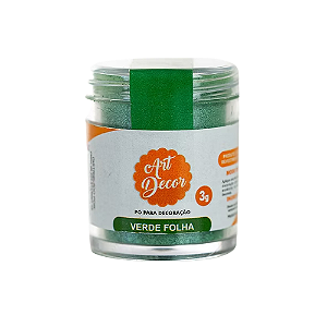 Pó para Decoração Verde Folha 3G