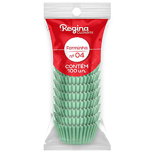 Forminha Papel Regina Nº 04 Verde Candy - Embalagem com 100 UN