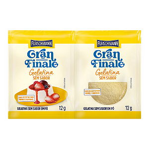 Gelatina Fleischmann Sem Sabor - 2 Embalagens com 12G