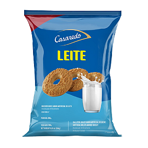 Biscoito Rosca Sabor Leite - Pacote com 250G