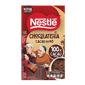 Cacau em Pó Nestlé Dois Frades 100% - Embalagem com 200G