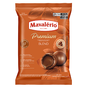 Cobertura Fracionada Gota Premium Mavalério Sabor Chocolate Blend - Embalagem com 1,01KG