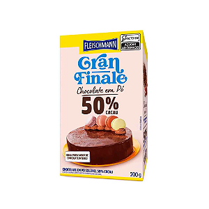Chocolate em Pó Gran Finale 50% Cacau - Embalagem com 200G