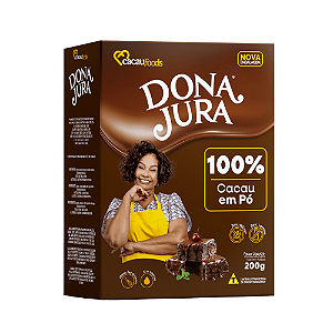 Cacau em Pó Dona Jura 100% - Embalagem com 200G