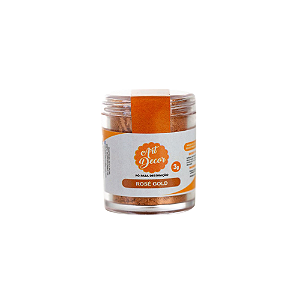 Pó para Decoração Rosé Gold 3G