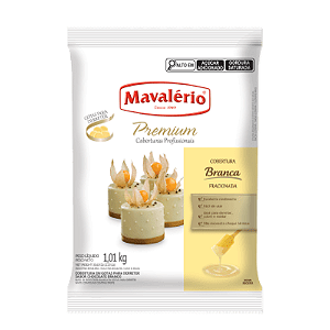 Cobertura Mavalério Branca Gotas - Pacote com 1,01KG