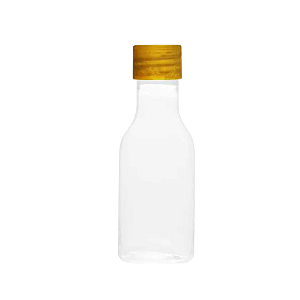 Garrafinha Pet com Tampa Dourado 50ML - Embalagem com 10UN