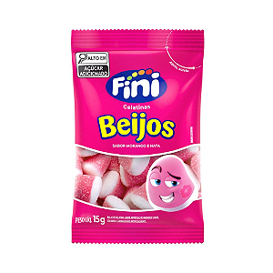 Gelatina Fini Beijos - Embalagem com 15G